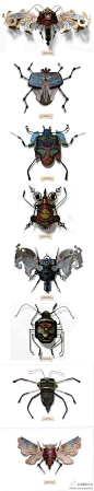 Mark Oliver的废旧物昆虫雕塑（Litter Bugs ）