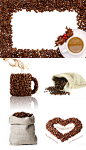 创意咖啡豆高清图片素材-图片-视觉中国下吧