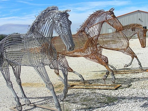 Wire Horse sculpture...