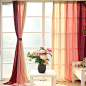 美式地中海棉麻遮光定制做卧室简约现代环保纯色麻布窗帘成品-淘宝网