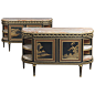 Highly Important Pair of Louis XVI Style Lacquer Commodes by Henry Dasson