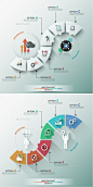 Modern Infographic Process Template (2 Items) - Infographics 