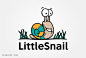 小蜗牛卡通标志LOGO