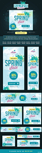 Spring Sale Banners - Banners & Ads Web Elements
