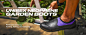 HISEA Unisex Waterproof Garden Shoes Men's Ankle Rain Boots Women's Slip-On Footwear Rain Shoe