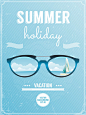 太阳眼镜创意夏日海报 #采集大赛#