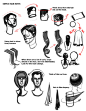 Some notes on hair. by ~FUNKYMONKEY1945 on deviantART