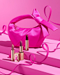 Support the cause with statement-making shades. Our #LimitedEdition 4-piece Pink Ribbon Pure Color Lipstick Collection comes with a full size #PureColor Lipstick and two refills, all in a hot pink mini bag, with 100% of the purchase price* being donated t