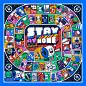 STAY AT HOME · THE BOARD GAME : "Stay at home, the board game" is a self-project done during the Covid-19 global pandemic of 2020. Based on the traditional "Game of the Goose”, it has been conceived and designed to entertain childrens and f