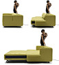 Sofa Bed...would be great in a play room or even kid&#;39s room for sleepovers!: 