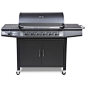 CosmoGrillTM 6+1 Deluxe Gas Burner Grill BBQ Barbecue incl. Side Burner - Black 77 x 42cm: Amazon.co.uk: Garden & Outdoors