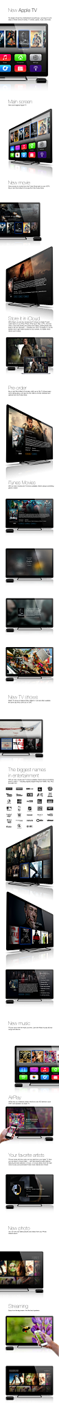 New Apple TV on Behance