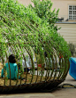 【庭院DIY】树杆藤条在花园的巧妙的利用--拱门葡萄架篇