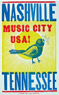 Nashville Music City USA poster