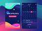 Bright vibe calendar app ui tubik