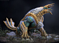 Monster Hunter Fan Art :  Zinogre, Frederic Daoust : I decided to finish a sculpt that i started 3 years ago. I had to learn a lot of new software and techniques (Substance Painter, texturing creatures, fur grooming, Xgen, Maya, Redshift...)  to achieve i