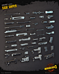 Borderlands 3: All Guns by Liquid Development, Liquid Development : High poly and game-res screenshots of all of the guns and attachments created by Liquid Development for Borderlands 3