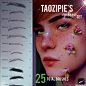 卡通动漫插画二次元美女眉毛笔刷套装 Taozipie - Eyebrow Brush Set (Procreate)