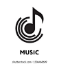 perfect music vector. white background. website and mobil apps.