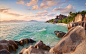 Seychelles beaches cliffs nature ocean wallpaper (#2622653) / Wallbase.cc