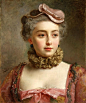 Portrait of a Young Lady - Gustave Jean Jacquet
19th century