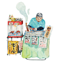 Justine-Wong-Illustration-21-Days-in-Japan-Tsukiji-Meat-Vendor.jpg