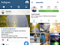 Instagram的UI设计PSD模板素材下载