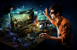 Nvidia RTS : Key visual for new Nvidia '3D Your PC' campaign.