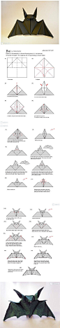 史上最酷的折纸蝙蝠，Andrea Mantler设计~