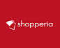 Shopperia商店LOGO 购物袋 网店 电子商务logo 商店 店铺 红色 商标设计  图标 图形 标志 logo 国外 外国 国内 品牌 设计 创意 欣赏