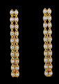 CARTIER 18kt Yellow Gold Diamond Hair Barrets - Yafa Jewelry