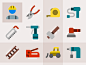 Material construction icons flat material icon industry build 图标 svg vector freebie free icons construction