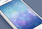 iOS7 Lock screen - Redesign by Mariusz #采集大赛#