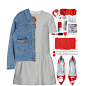 A fashion look from February 2016 featuring valentino dresses, denim jacket and stilettos shoes. Browse and shop related looks.