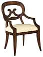New Dining Arm Chair  Santa Fe Finish traditional-armchairs-and-accent-chairs