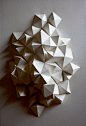 100% Paper : A series of 3D geometric sculptures made entirely out of cardstock paper, which also serves as the primary concentration for my Drawing/Painting studio body of work. Current work towards the bottom.