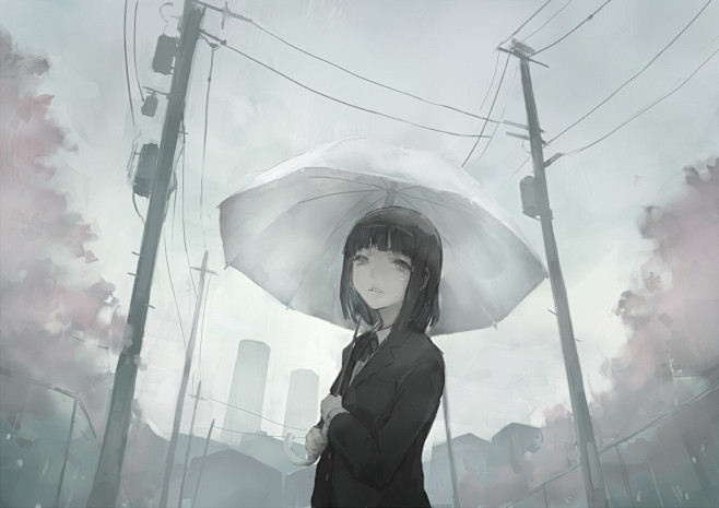 雨散花