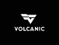 Volcanic Logo design (UNUSED) a b c d e f g h i j k l m n o p q r s t u v w q y z vector icon icons marks symbol v v logo wings logo wing black icon mark design brand logo branding