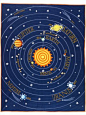 All Solar System's Go Quilt (Twin)  | The Land of Nod $199 (ceiling mural?): 