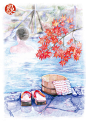 《印象绘•日本》——岛屿的国度吹来海风阵阵，悬挂晴天娃娃，对富士山微笑，在樱花纷飞的季节穿越干净整洁的街道，遇见身着和服的少女，一瞥一笑都含蓄美好。