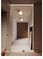 慕能 北欧全铜客厅壁灯 简约现代卧室床头灯 圆形过道走廊LED铜灯-tmall.com天猫