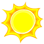 火热的太阳图标