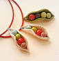 "Petits pois" hand-painted pendant | Flickr - Photo Sharing!