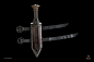 Dwarven Weapons, Edward Denton : Here is a collection of Dwarven weaponry I 3D modeled for the Hobbit movies. Sadly I can't show any of the 3d models only a select few photos of final props. All of these weapons were made under the tightest and craziest d