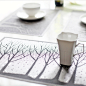印象餐桌垫子 餐垫隔热垫 防水PVC 欧式西餐竹锅垫碗垫