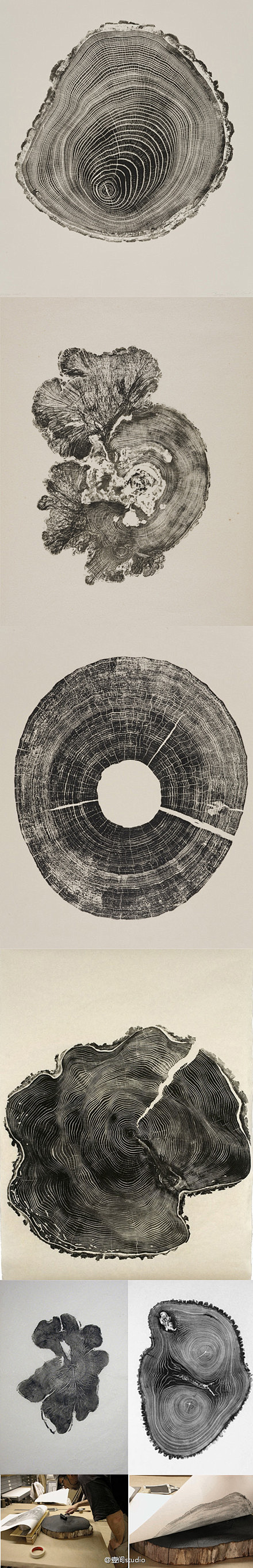 [【艺术创意】木的时光切片] 英国艺术家...