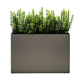 Modern Trough Planter - Pewter