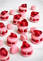 Fantastically beautiful Raspberry and Rose French Macarons.