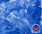 蓝色油彩涂鸦背景矢量素材，素材格式：EPS，素材关键词：蓝色,涂鸦,海洋,油彩