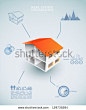 Real estate infographics - vector illustration - stock vector